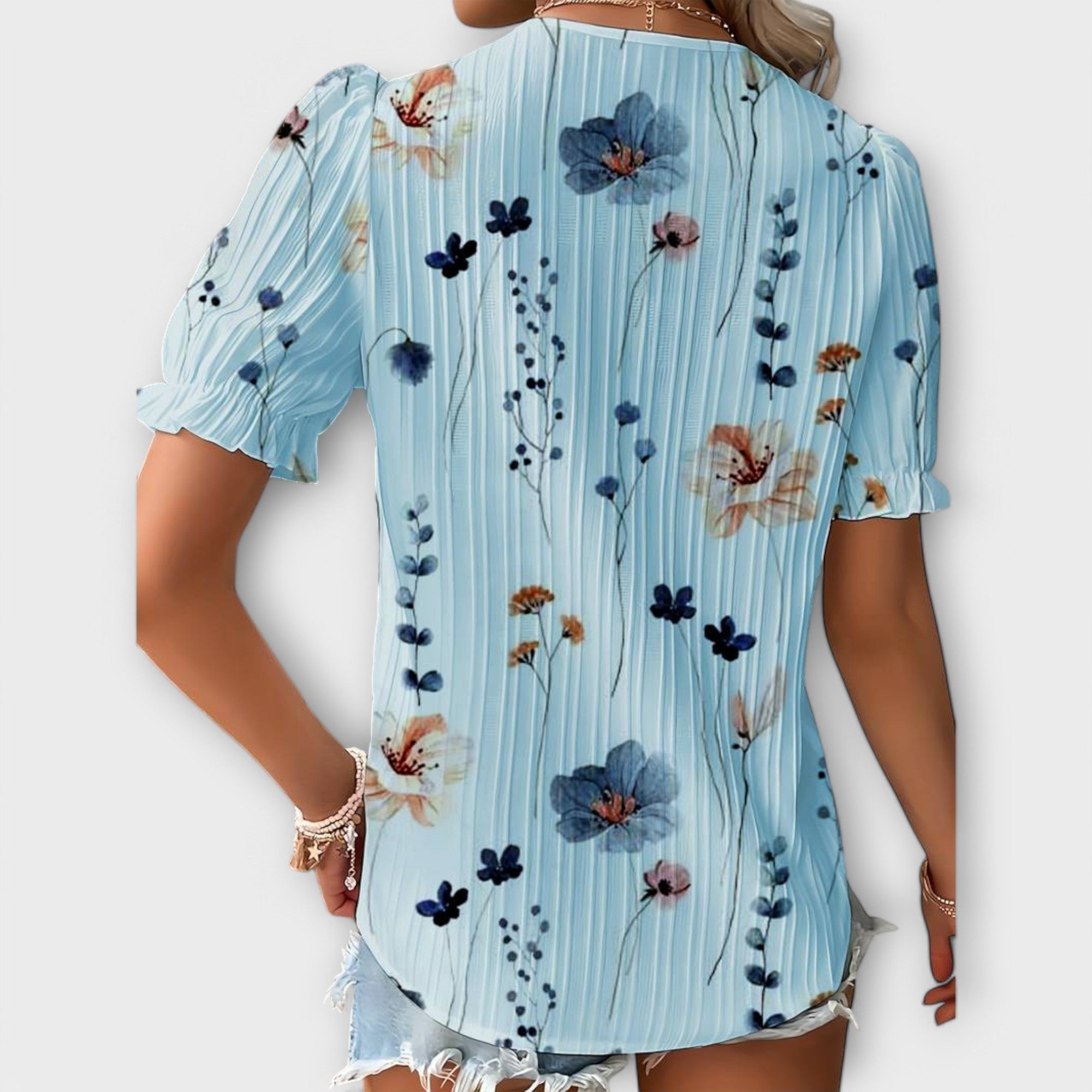 Emily - Fashionable Blouse with V-Neck