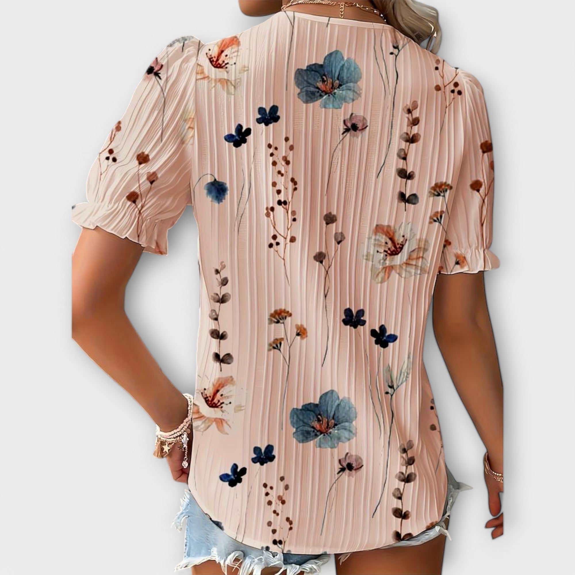 Emily - Fashionable Blouse with V-Neck