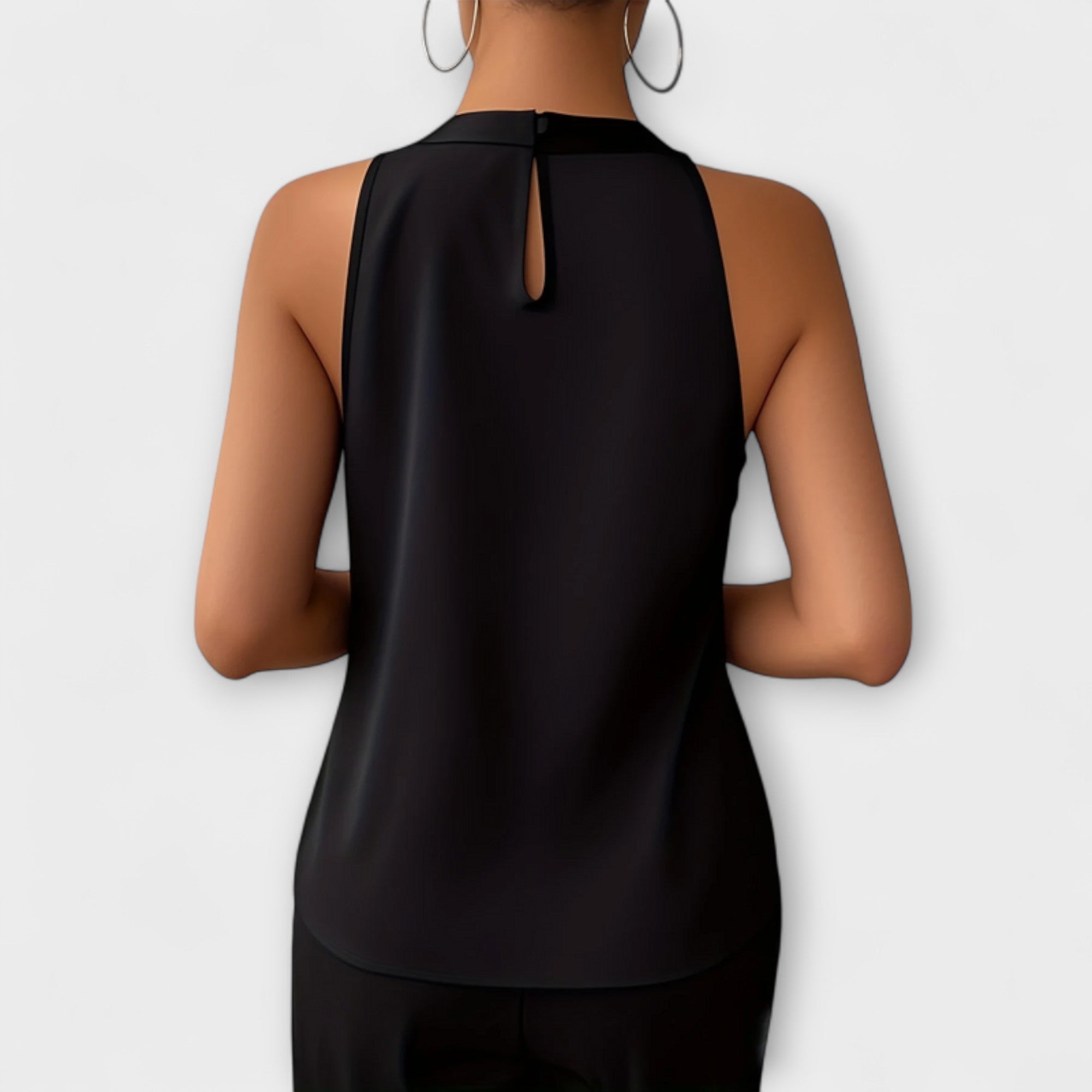 Skye - Chic Satin Blouse with Off-Shoulder Design