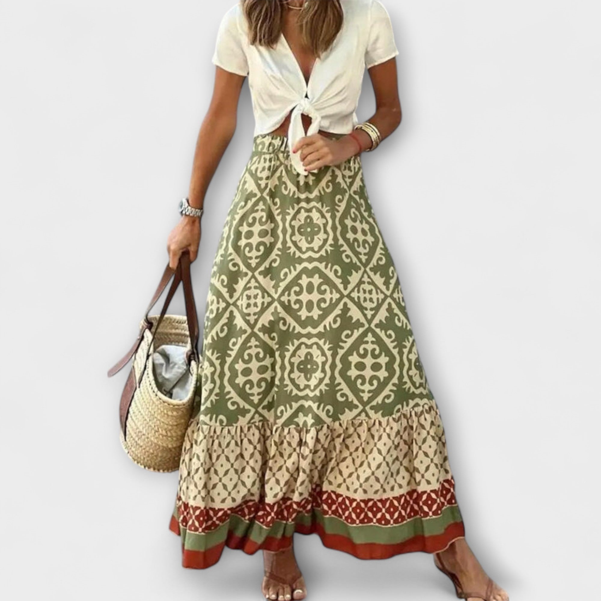 Dagmar - Women's High-Waisted Summer Skirt