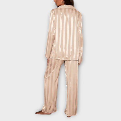 Bella Striped Satin Pyjama Set
